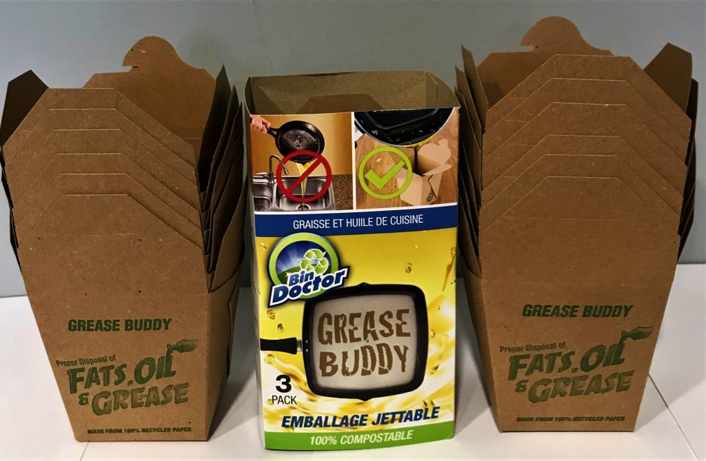 Kitchen Grease Buddy by BinDoctor 100 Disposable Grease Container